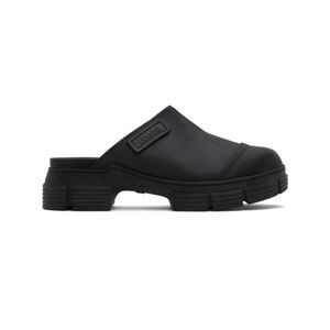 Ganni Black City Slippers